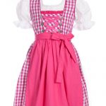 Pink-weiß kariertes Dirndl